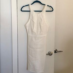 White eyelet dress